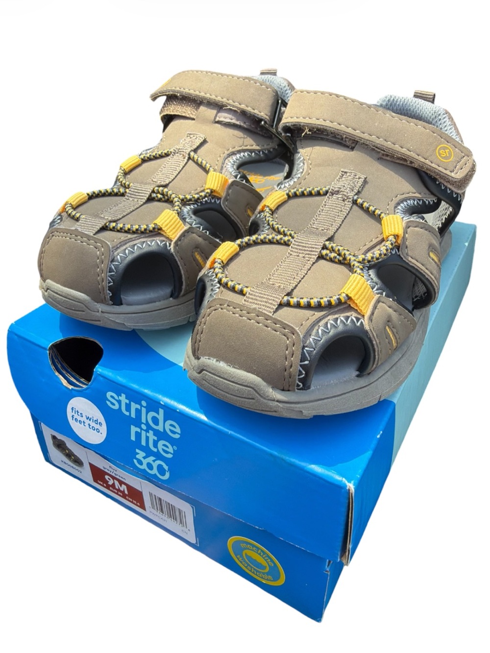 Stride Rite Olive Green Outdoor Kids Sandals